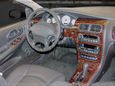Декоративные накладки салона Dodge Intrepid 1999-2004 Автоматическая коробка передач, Bench Seat, Без Traction Control