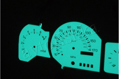 Ford Escort RS Cosworth светодиодные шкалы (циферблаты) на панель приборов