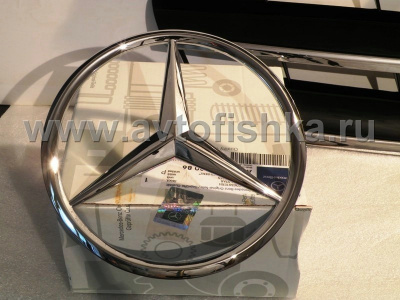 Mercedes CLK W209 (03-09) решетка радиатора серебристая, дизайн Big Star, стиль CL, 3 ламели.